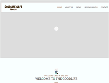 Tablet Screenshot of goodlifecafemendo.com